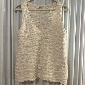 Madewell Cream Knit Tank Top
